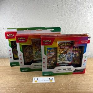 Pokemon First Partner Illustration Collection Series 1 Lot x3 *READ DESC* SEALED